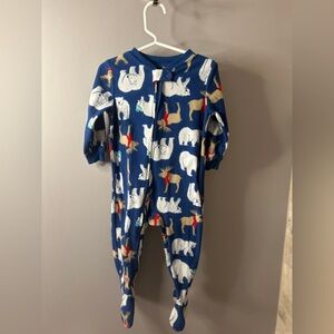 18 month winter fuzzy footie jammies